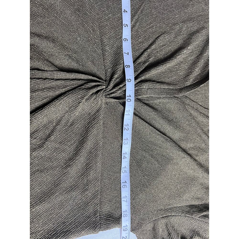 Madewell Dark Green Twisted Front Collared Long Sleeve Top - Picture 7 of 10